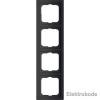 Cover Frame 4gang frame, future ®   linear, black matt 