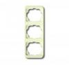Cover frame3gang frame, Alpha nea, Ivory, Vertical