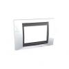 Unica Top - cover frame - 3 modules - top white/graphite
