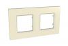 Unica Quadro - cover frame - 2 gangs, H71/V71 - stone