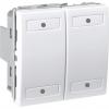 Unica KNX - pushbutton - 2x2-way - 10 A 24 V DC - 2 m - white Unica KNX - pushbutton - 2x2-way - 10 A 24 V DC - 2 m - white