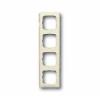 Cover frame 4gang frame, Reflex Round, Ivory Cover frame 4gang frame, Reflex Round, Ivory