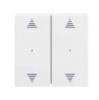 Rockers for 2-gang push-button module with up/down arrow imprint (polar white, glossy)